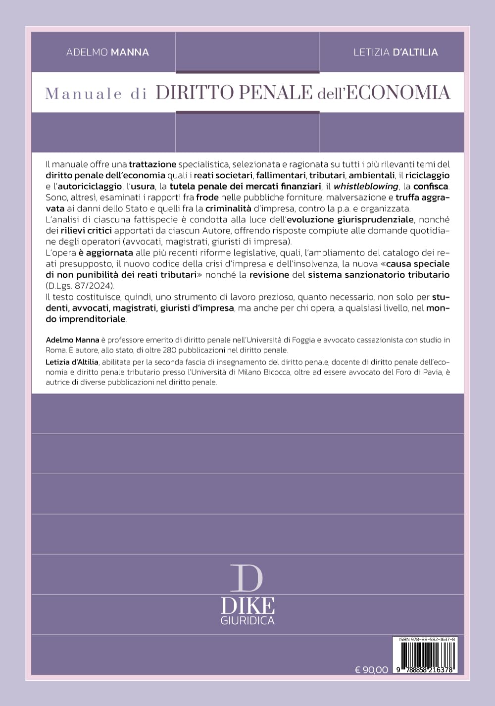 Manuale di diritto penale dell'economia