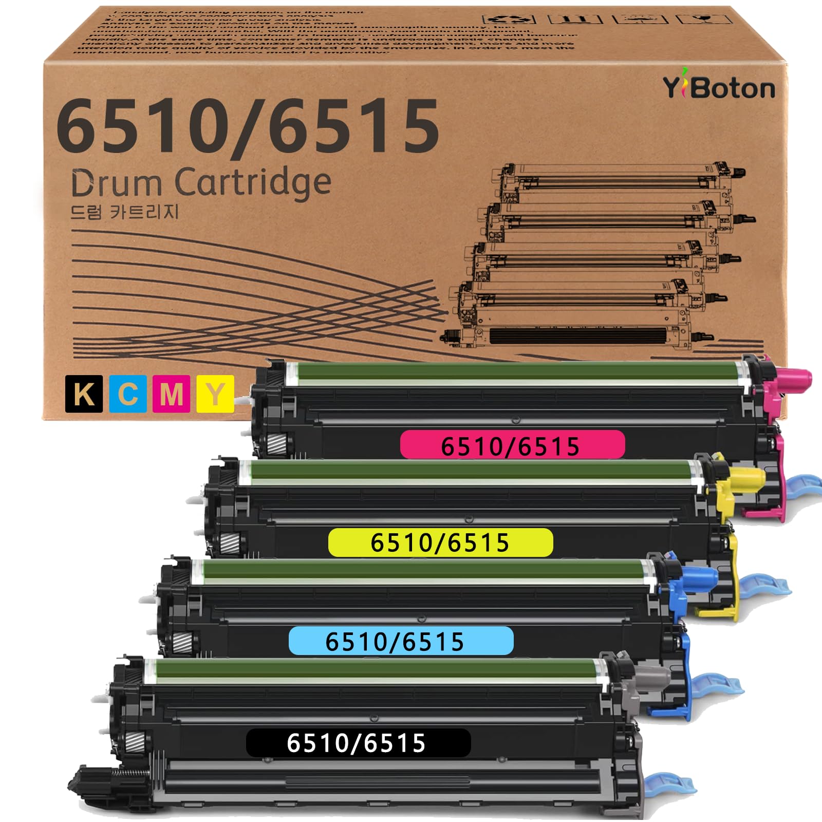 Phaser 6510 WorkCentre 6515 Drum Unit 108R01417 108R01418 108R01419 108R01420 Imaging Unit Compatible with Xerox Phaser 6510 WorkCentre 6515 Printer