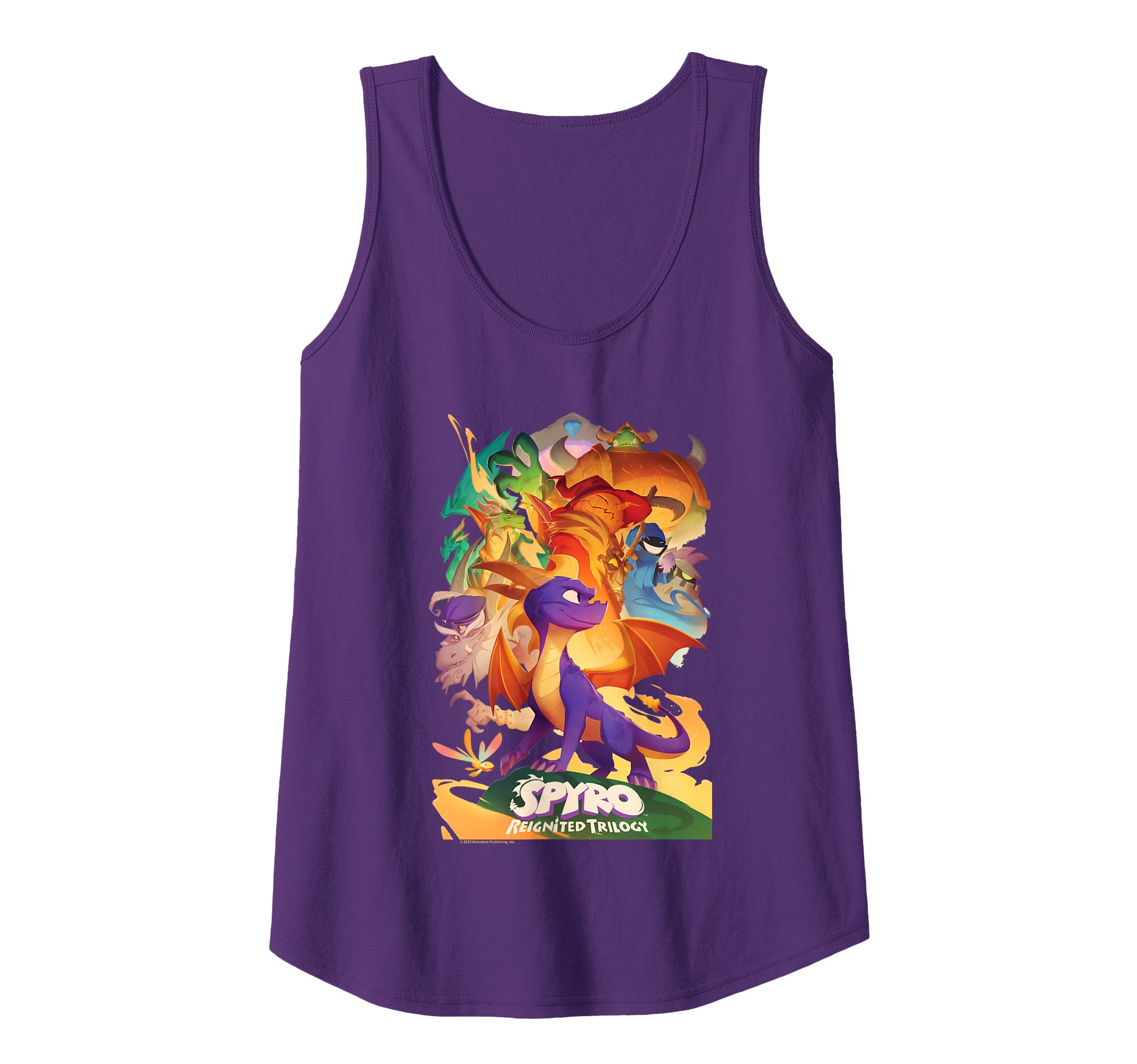 Spyro Reignited Trilogy Mighty Dragon Warrior Game Poster Tank Top