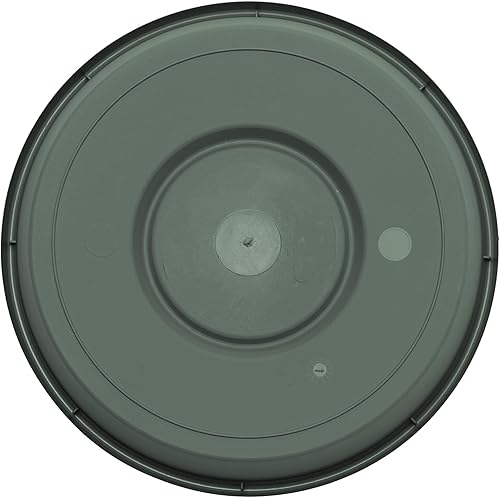 Vista 62 de Bloem Bandeja de platillo de resina Terra: 9.25 pulgadas de ancho inferior - marrón chocolate - mate, duradera, fondo acanalado