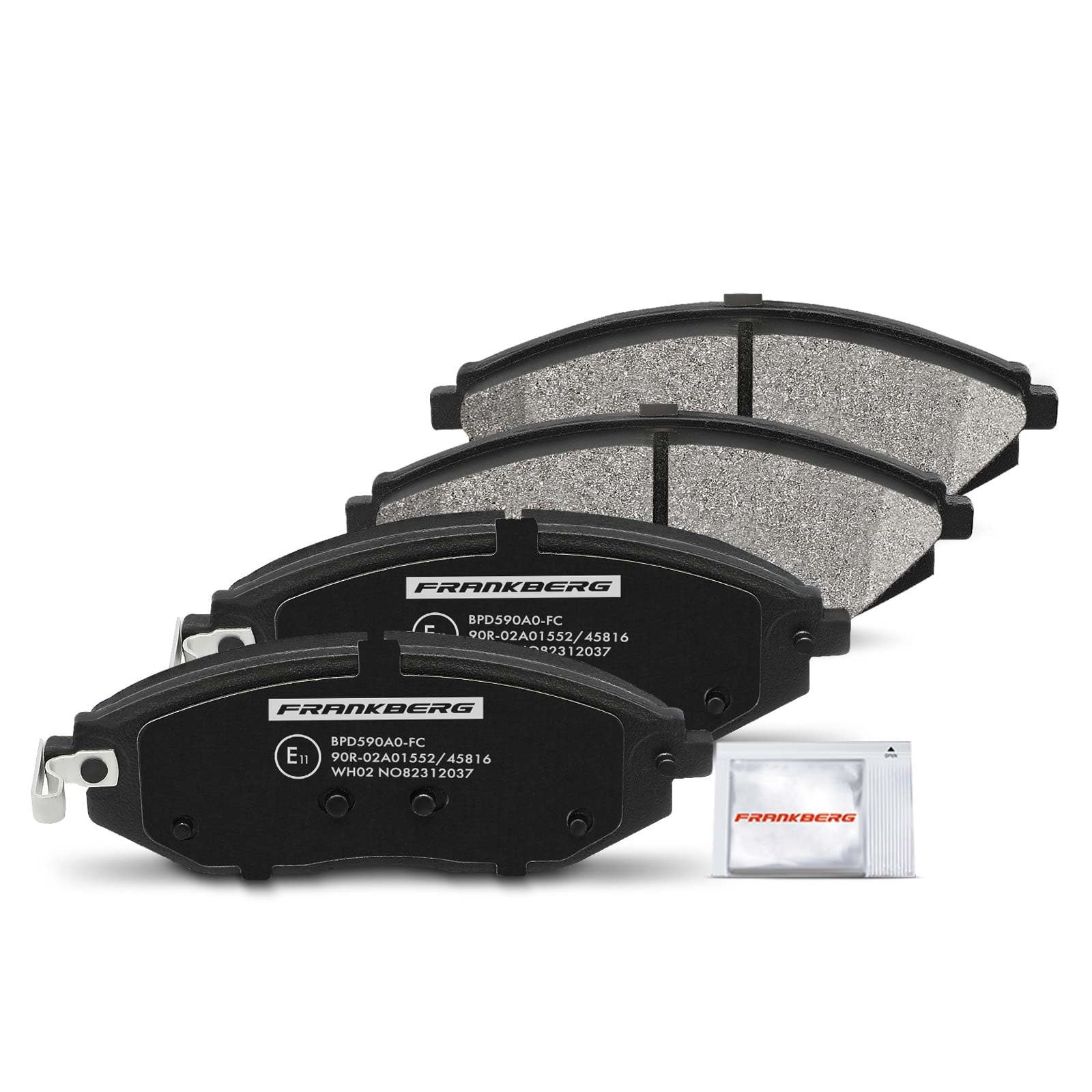 Frankberg 2 disques de frein + 4 plaquettes de frein | GJYB3323ZB, G2YD3323Z; Compatible avec: