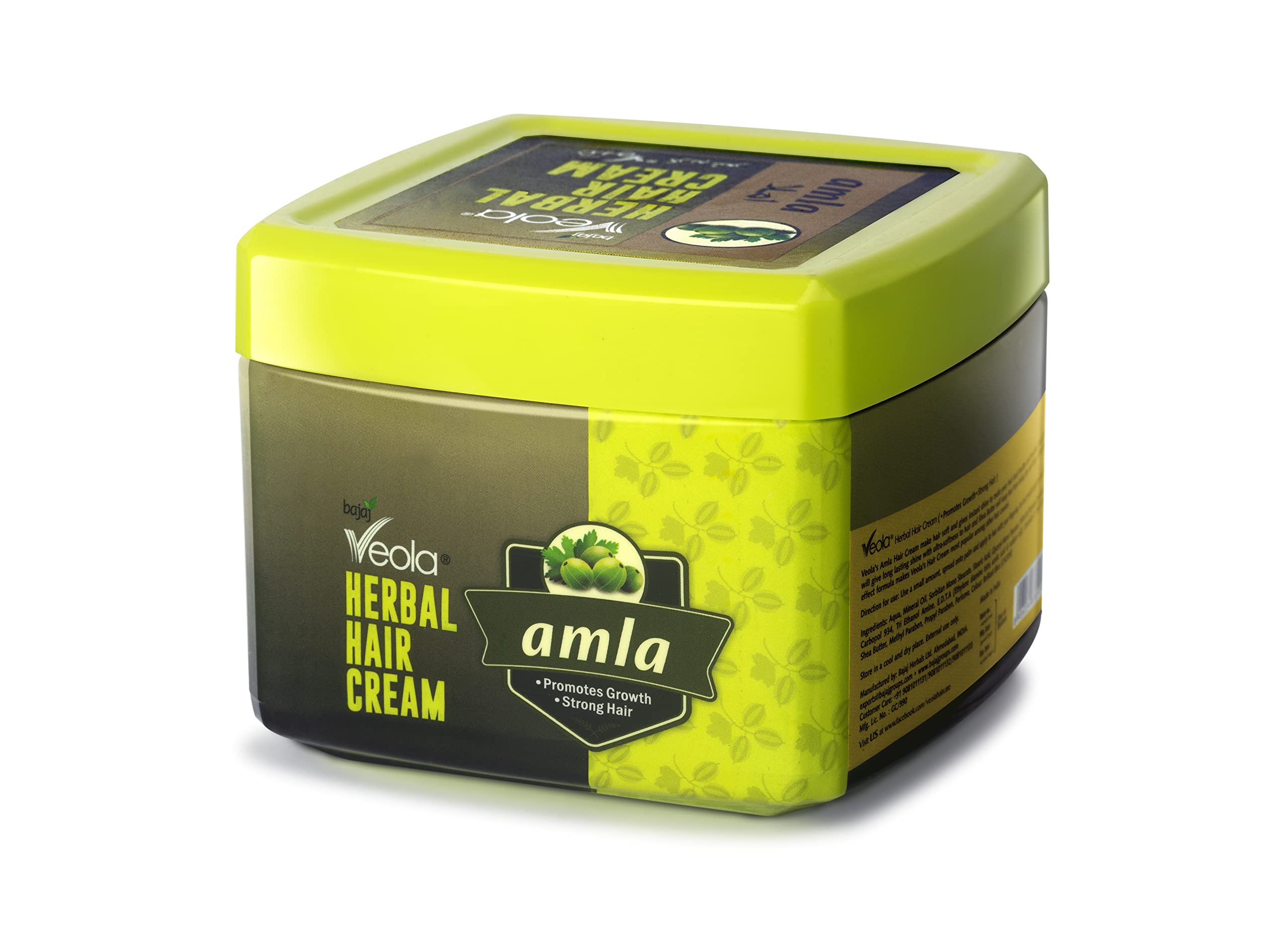 Veola Amla Herbal Hair Cream – 200ml (Pack of 1) / Promotes Growth/Strong Hair/All Natural, Vegan & Cruelty Free/Styling & Hair Growth Formula for Women & Men