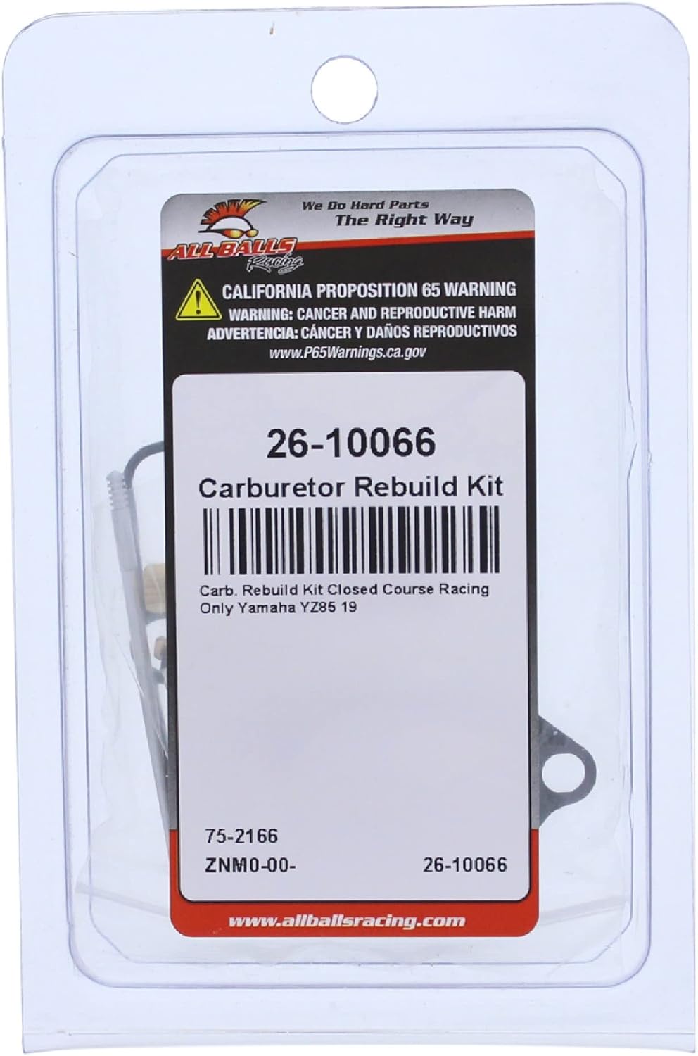 All Balls Carburetor Rebuild Kit 26-10066 Compatible With/Replacement For Yamaha YZ85 2019