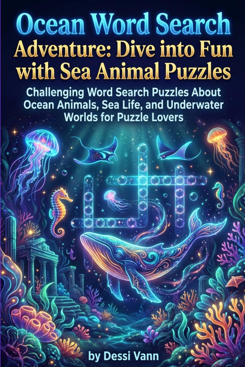 Ocean Word Search Adventure: Challenging Word Search Puzzles About Ocean Animals, Sea Life, and Underwater Worlds for Puzzle Lovers