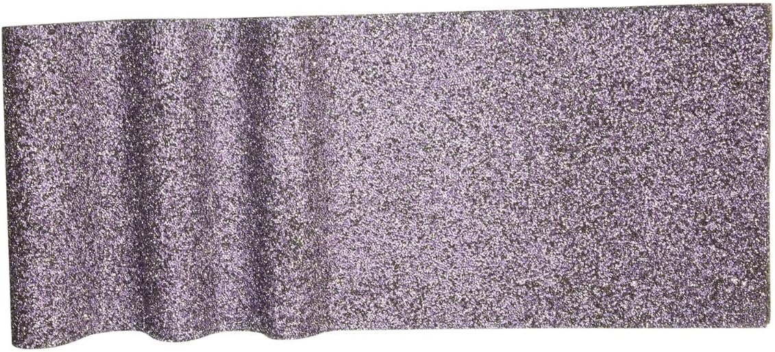 Luminous Table Runner, Colorful, Sparkling Rhinestones, Non-Slip Back, for Fun or Formal Dining Table Setting, Event, Wedding, Lavender, 72", Sold Individually