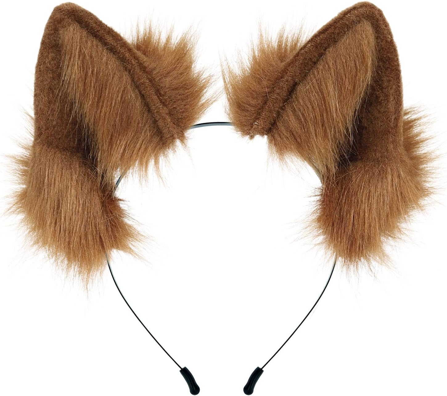 Adolala Furry Cat Wolf Fox Ears Headband Halloween Headwear Cosplay Costume P...