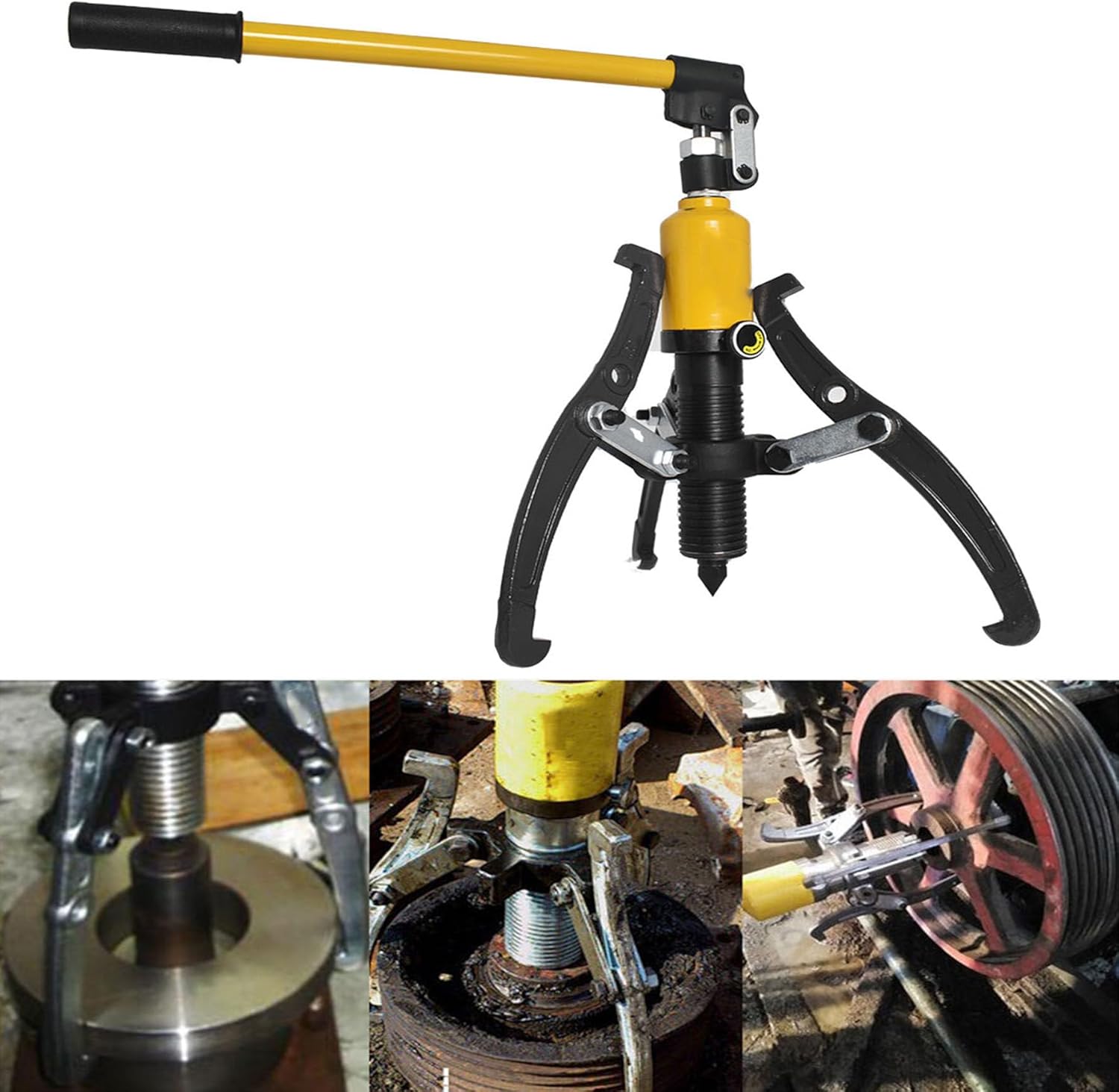 munirater 5 Ton Hydraulic Gear Puller Bearing Pulling Separator 3 in 1 Pump Oil Tube Drawing Machine