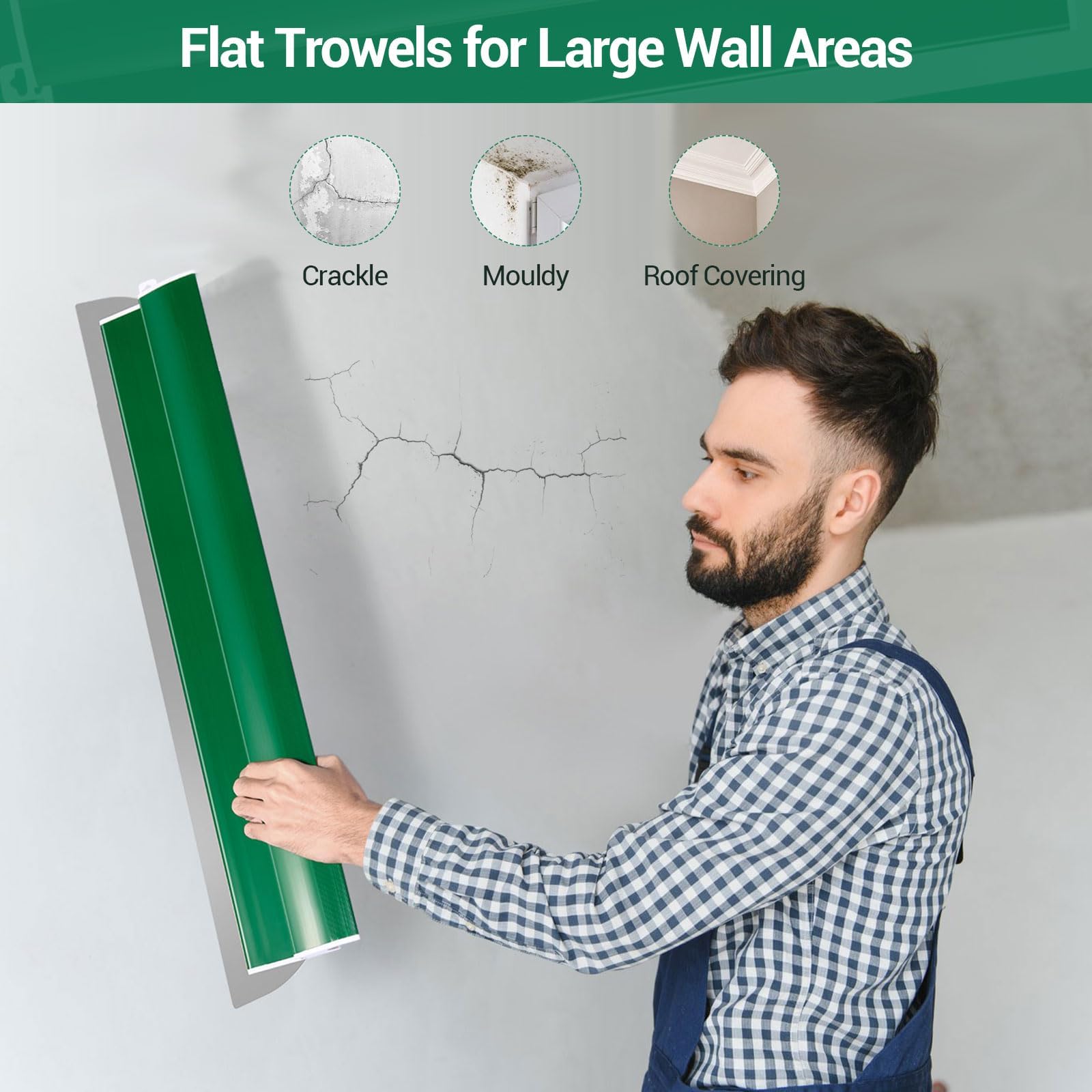 Drywall Skimming Blade 80cm Smoothing Spatula Plastering Tool - Image 2