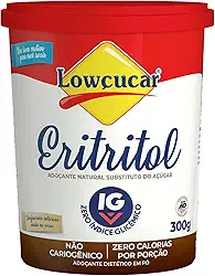 Eritritol Adocante Natural Em Po Lowcucar 300g