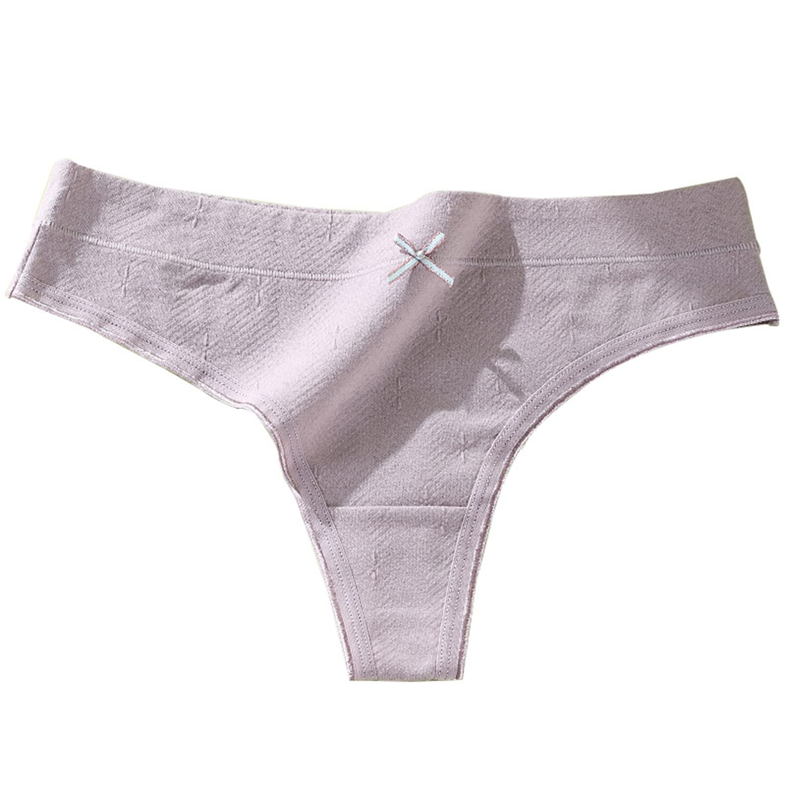 Unterhosen Damen 3Pcs/Set Trackless Jacquard Sport Tanga-Light Purple,M