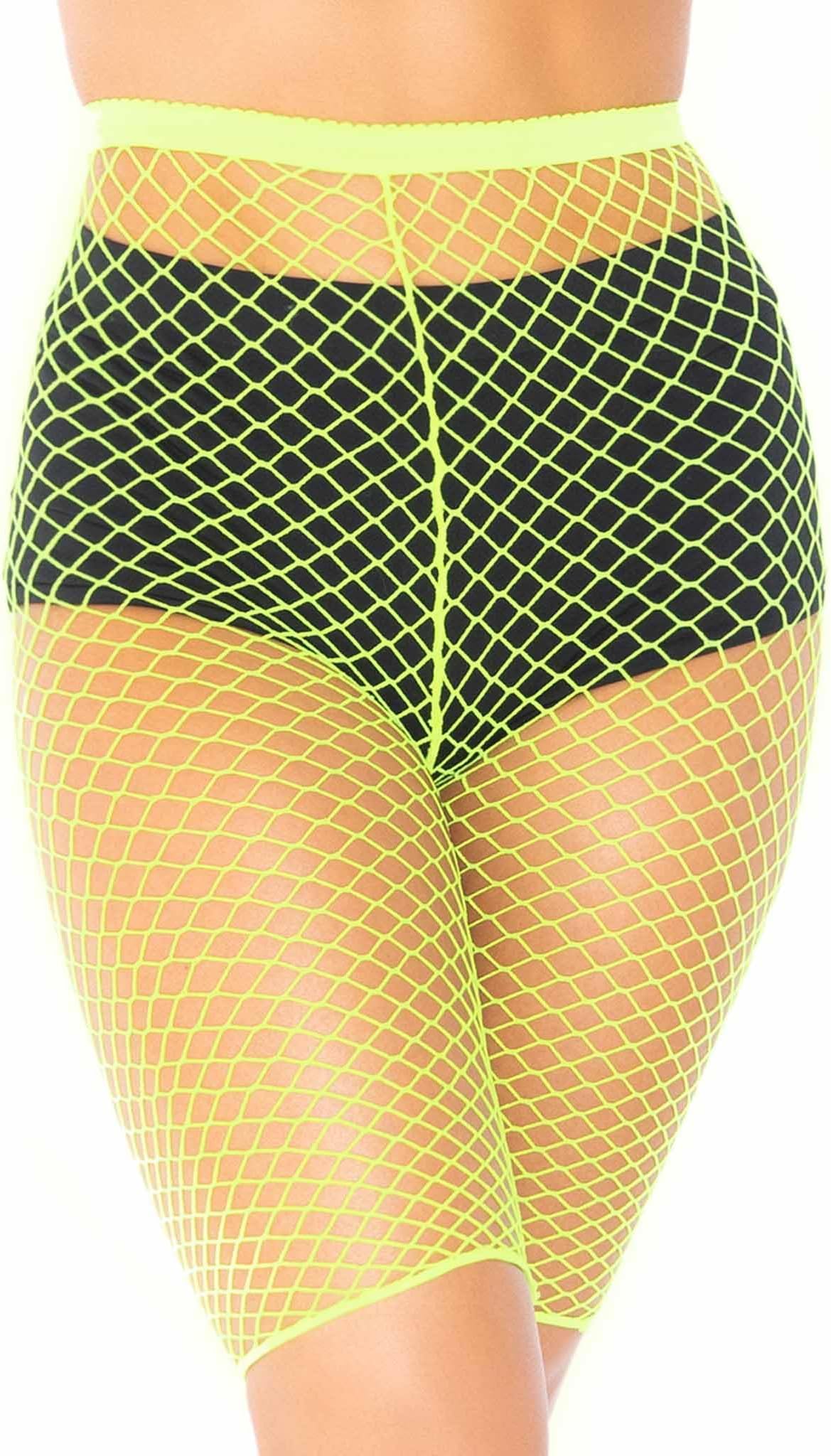 Leg Avenue Women's Industrial Fishnet Biker Shorts