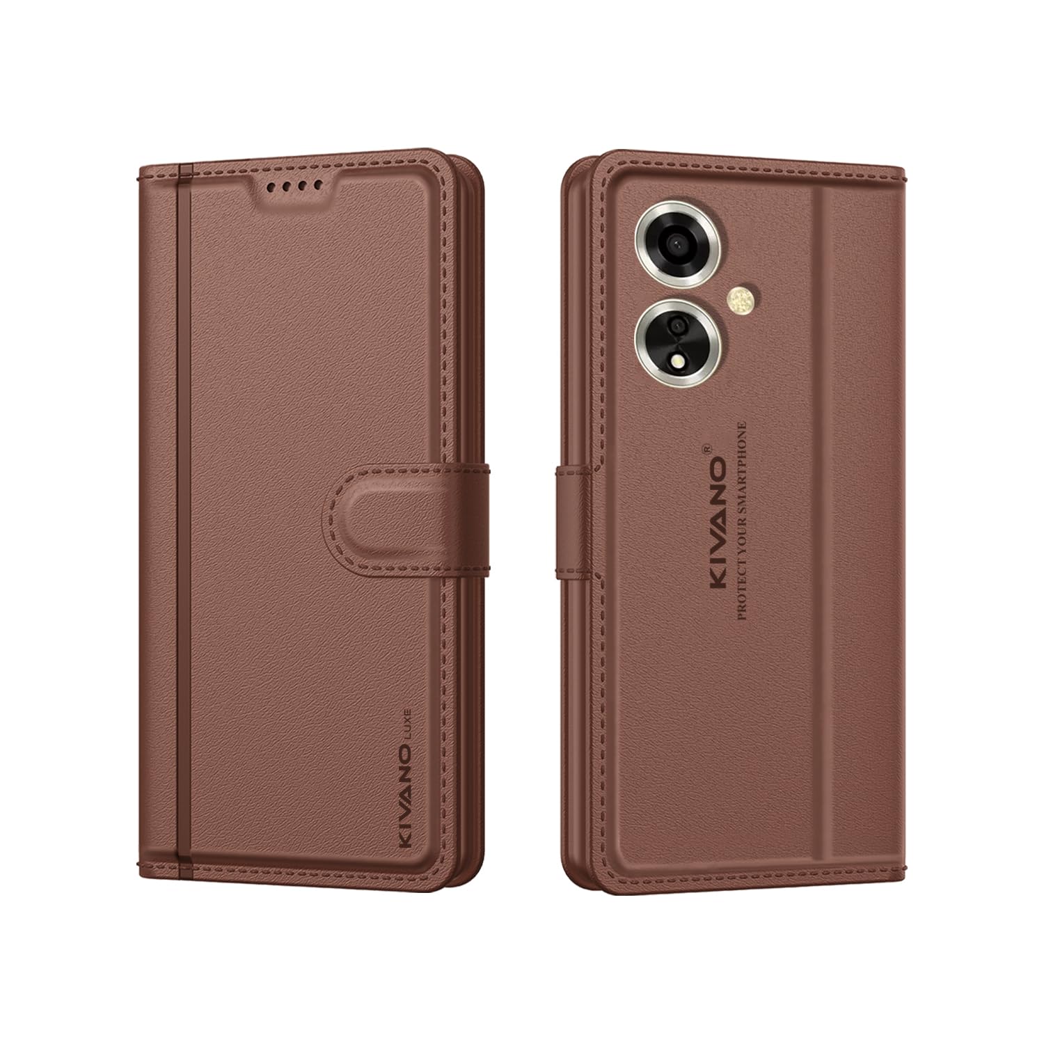 KIVANO LUXE® Compatible with Oppo A59 5G Artisanal Leather Wallet Case with Card Holder for Men Women, Magnetic Flip Folio Cover with Stand RFID Blocking Cell Phone Case (B0D9QWPGZM) Amazon Price History, Amazon Price Tracker