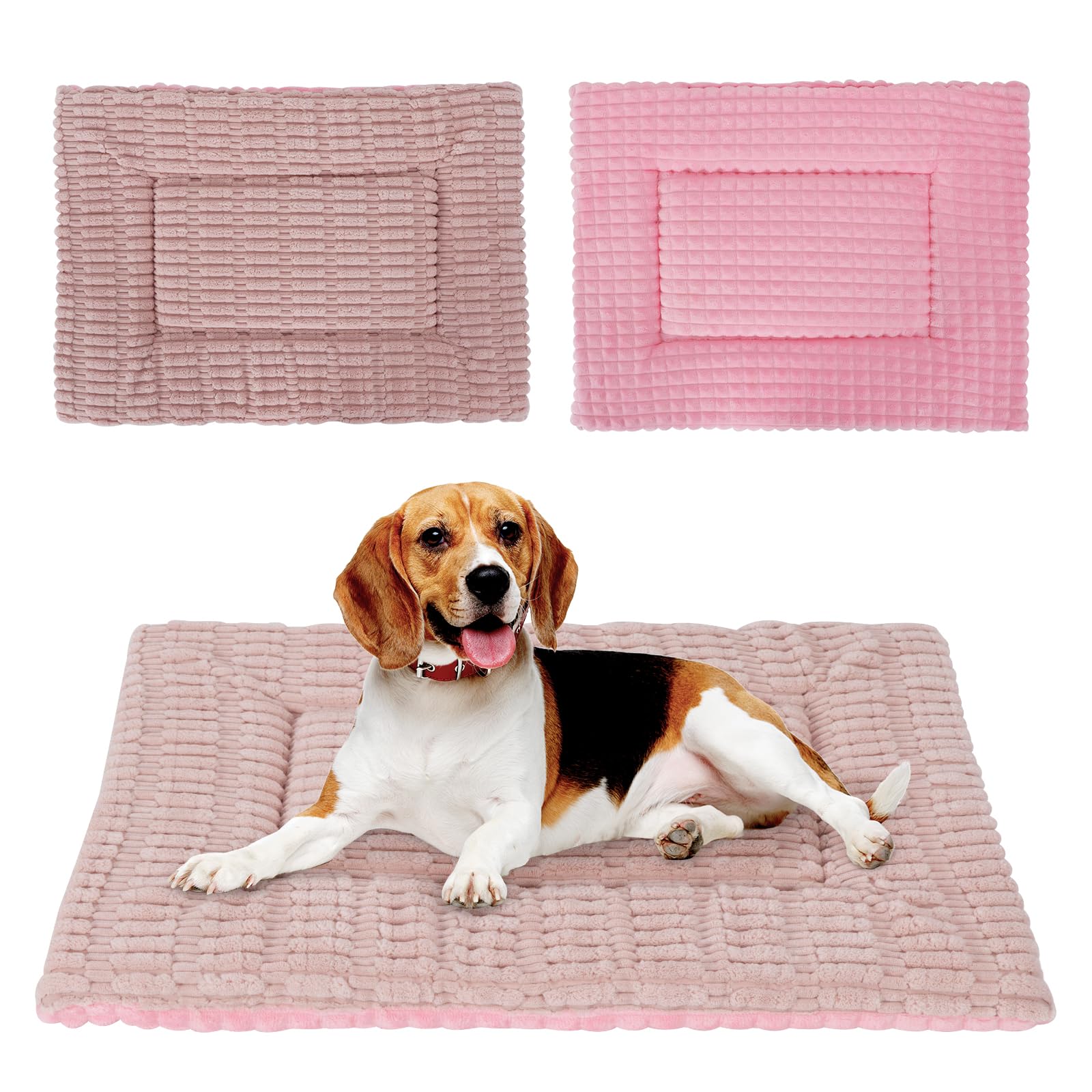 IEUUMLER Hundebett, Waschbare Hundematte, Memory Foam Hundekissen Flauschig und Warme Hundedecke für Unterwegs, Katzenkissen für Große und Kleine Hunde oder Katze FC020