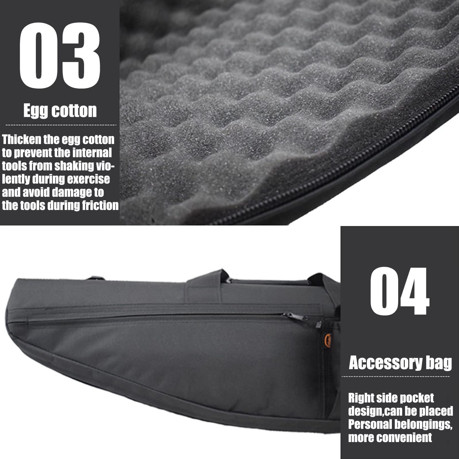 Sac De Transport étanche Pour Fusil - 70 Cm - Tissu Oxford TAN - Étui De Chasse