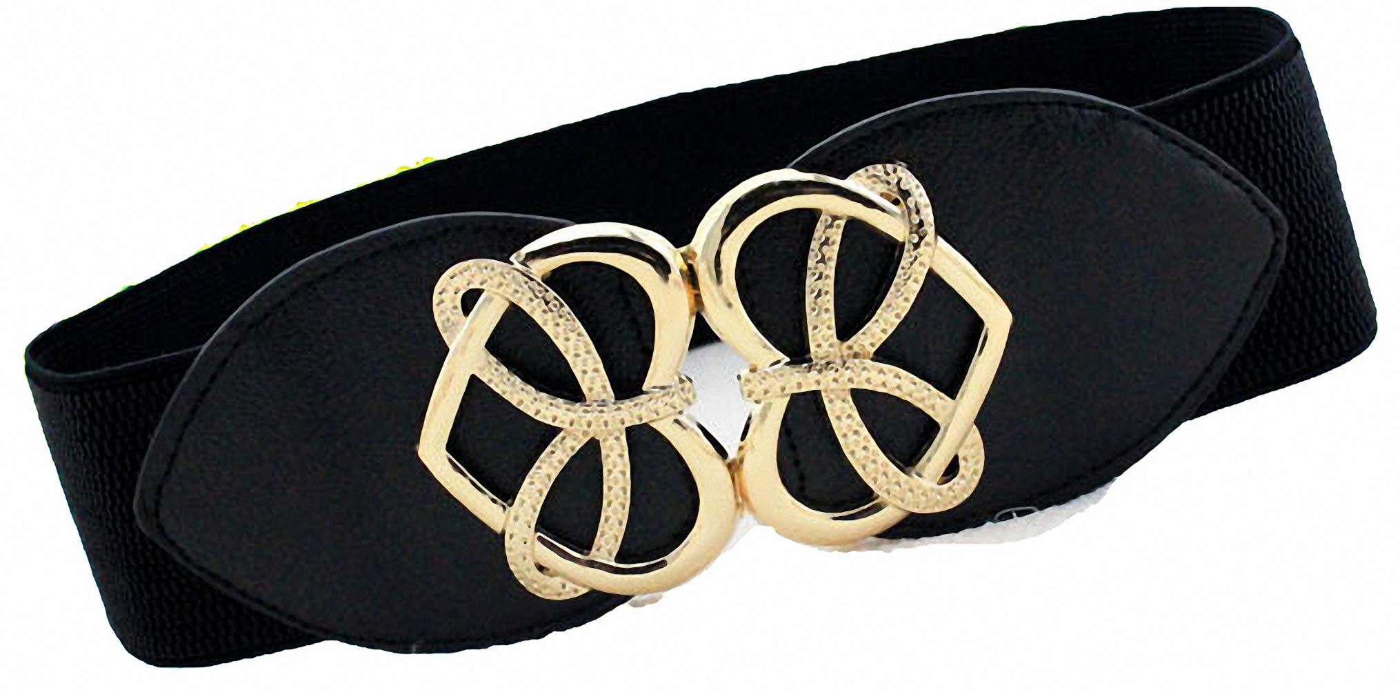 Womens Vintage Wide Elastic Waist Belt Stretch Retro Cinch Dresses Belts for Ladies