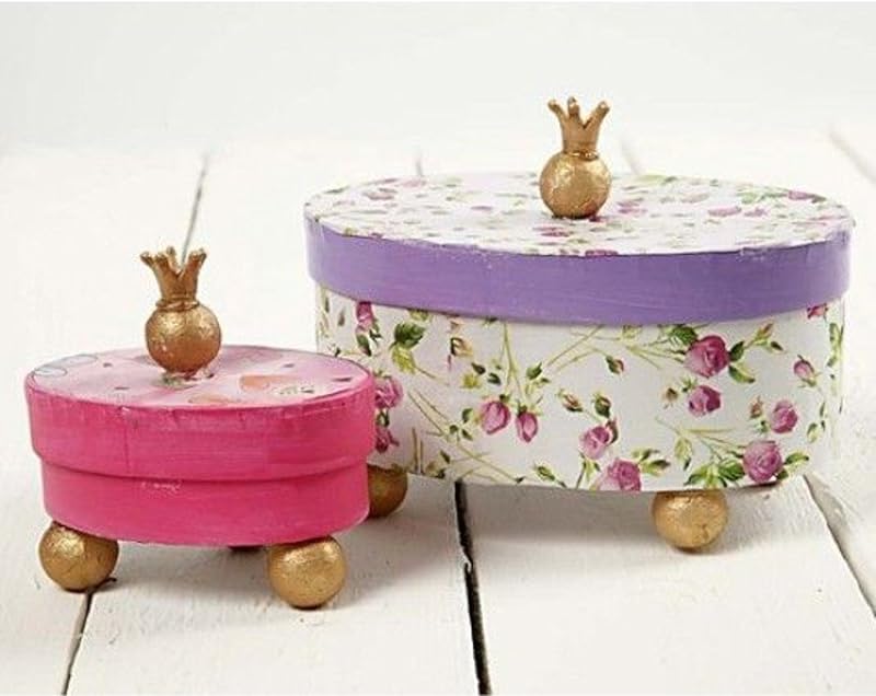 Creativ kerek doboz szett 8-14 cm átmérővel, 4-6 cm magassággal