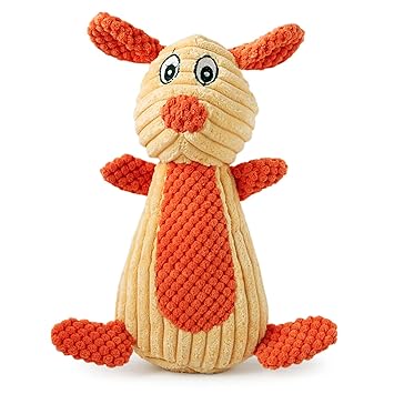 Healix Durable Dog Toy for Dogs & Cats Plush chew Toy for Dogs Cats Dog Toy for Teething Chewing Puppy chew Toy for All Breed Dog Puppy Toys Squeaky Rabbit 28 cms