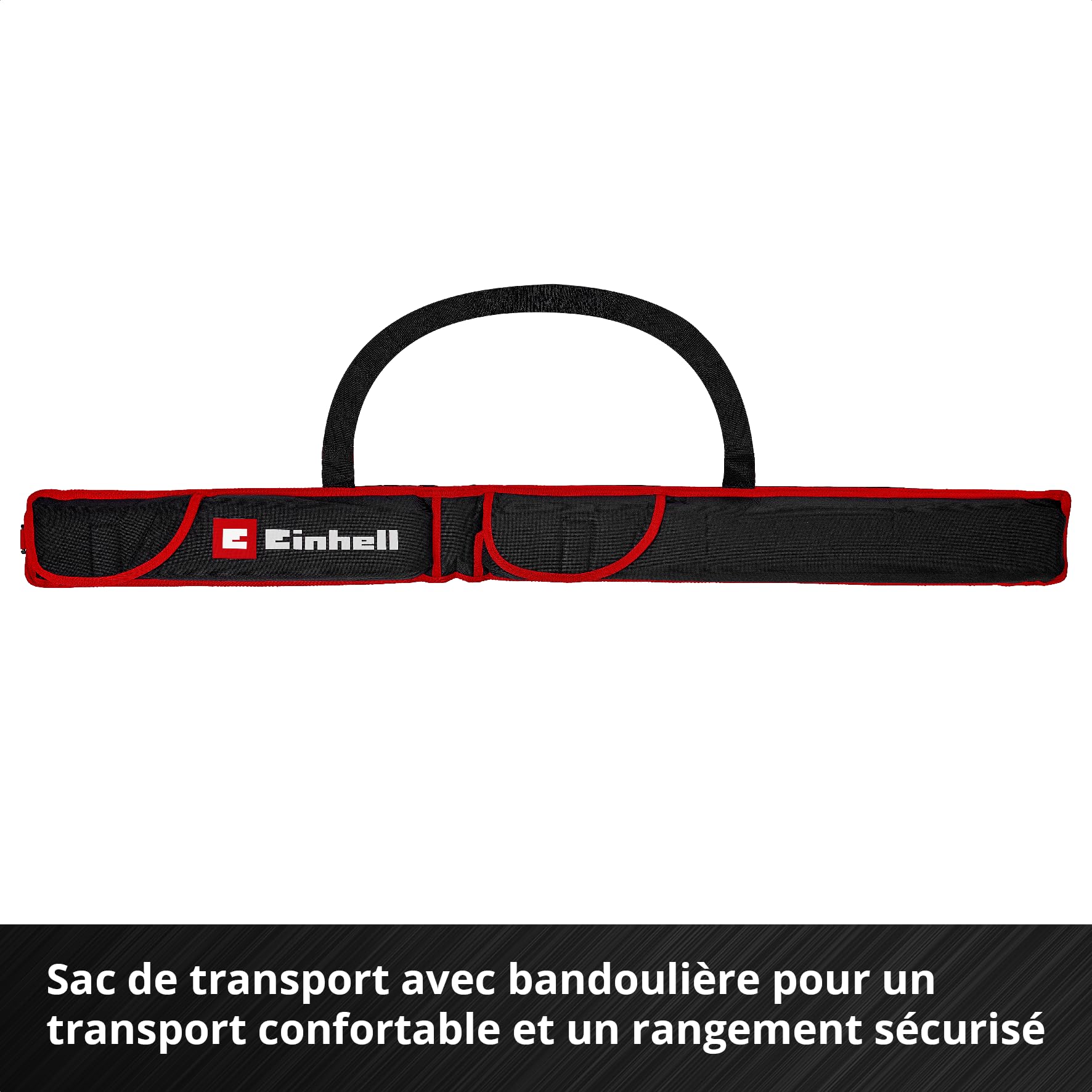Einhell set de niveaux à bulle professionnel, 3 pièces (40/60 / 100 cm, 3 fioles, précision +/- 0,5 mm, profilé aluminium, embouts caoutchouc, sac de transport)