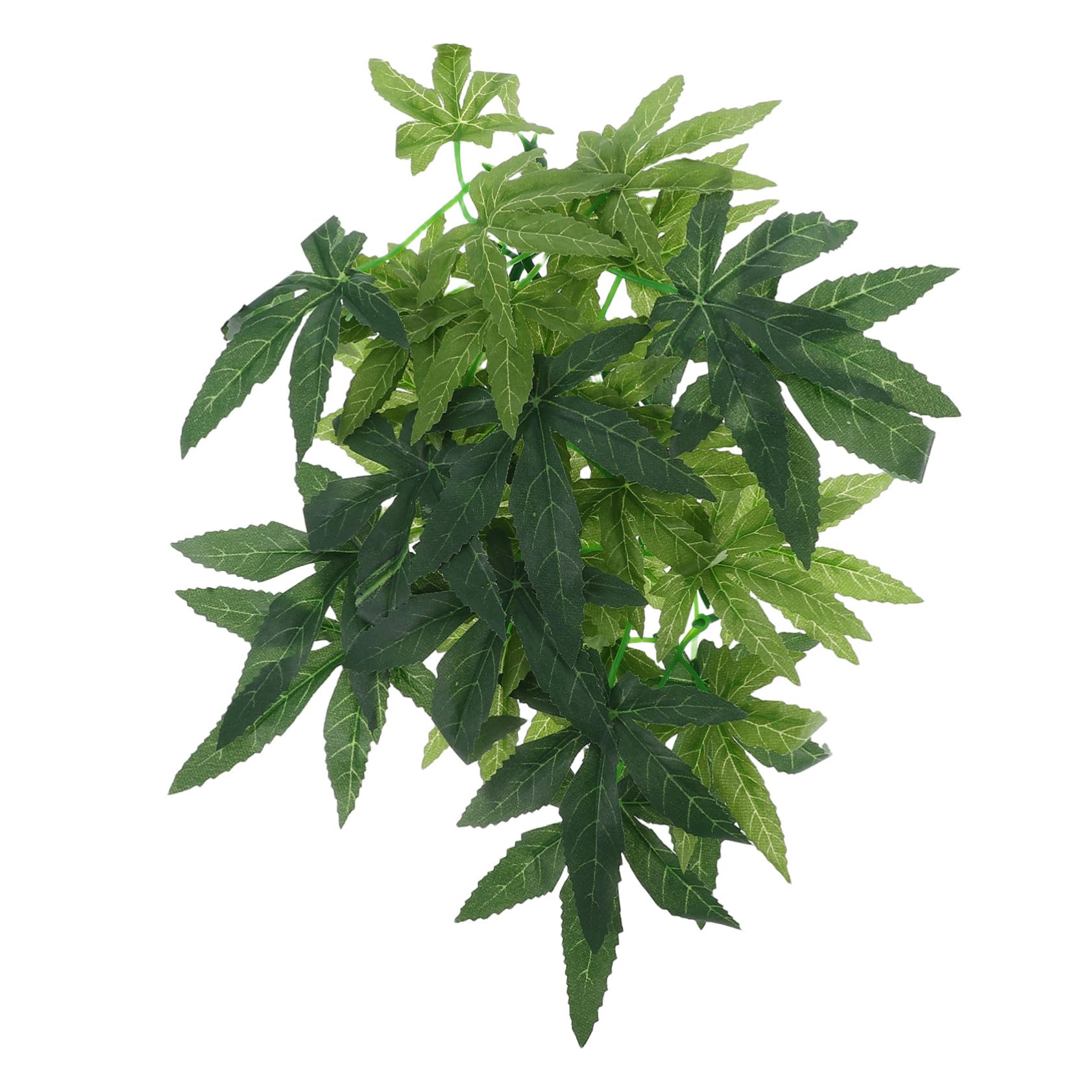 Mipcase 12in Simulated Plant Rattan for Reptile Habitat Silk Plants for Tortoise Enclosure Decor