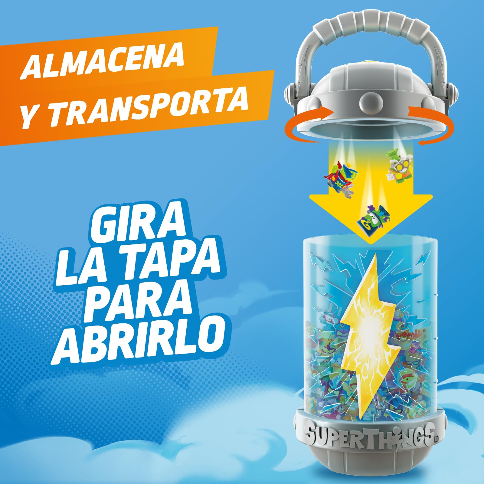 SUPERTHINGS KAZOOM Power – Carry Case. Cápsula en Forma de Kazoom para Transportar y almacenar Tus Superthings. Incluye 1 Carry Case, 8 Figuras Sorpresa, 1 Hideout y 1 Megajet — view 7