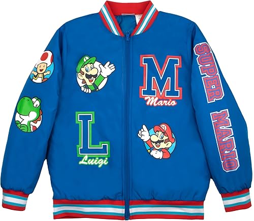 Nintendo Super Mario Bomber Jacket for Boys