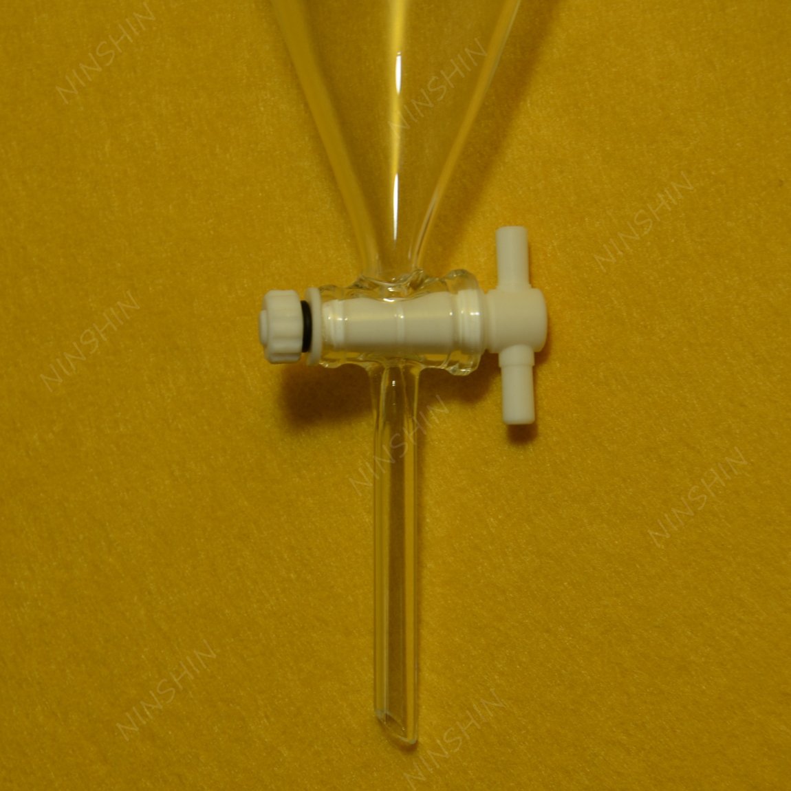 Glassware,24/40,1000​ml,Pyrifor​m Separatory Funnel,Pea​r Shape,PTFE Stopcock