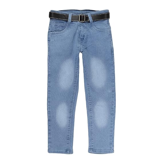 VMart Boys Solid Pc Dobby Denim Medium Rise Jeans[Bj] 465918