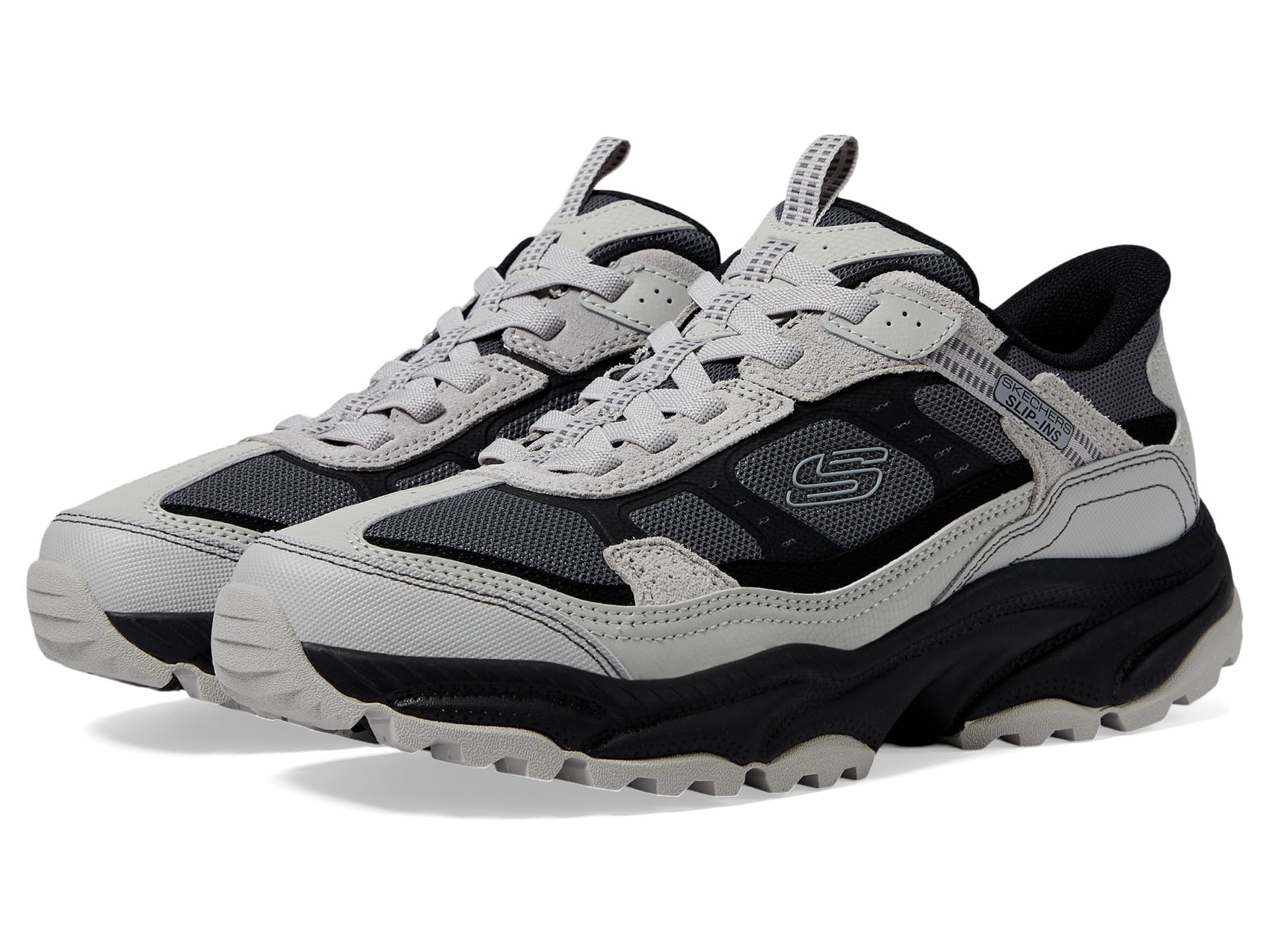 Skechers Men's Vigor at Hands Free Slip-in Sneaker, Gray/Black, 5.5 UK Wide