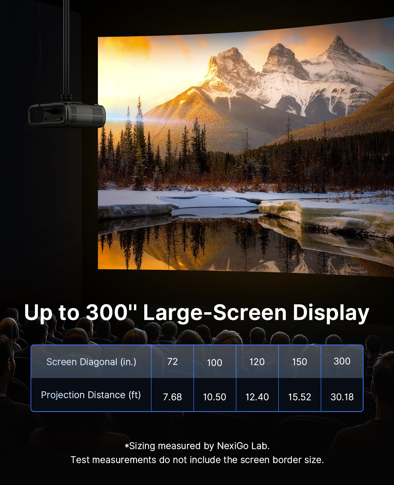 NexiGo PJ40 Pro projektor Google TV, natywny 1080p, obsługa 4K, wzmocnienie obrazu AI, 800 ANSI lumenów, inteligentny projektor z automatycznym keystone, głośniki 20 W, pilot zdalnego sterowania