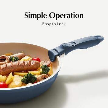 Redchef Removable Handle - Detachable Handle Cookware Replacement, Universal Cookware Handles, Ideal Replacement for All Kitchen Pan (Blue)