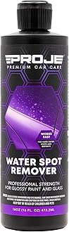 PROJE' Water Spot Remover - Neutralizes & Breaks Down Hard Water Spots - For Glass, Paint, Metal, Shower Doors, Car Detailing, & More - Can Be Used on Ceramic Coated Vehicles - 16 Fl Oz