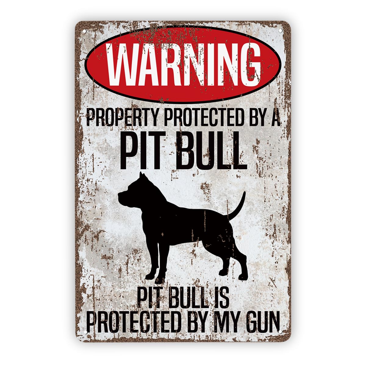 Vintage Metal Tin Signs, Beware of Dog Aluminum Sign, Dogs Warning Sign, Funny Pit Bull Decor, Pit Bull Signs, Dog Lovers Gift, Courtyard Porch Decor, Funny Yard Decoration, 11.8 * 7.9Inch