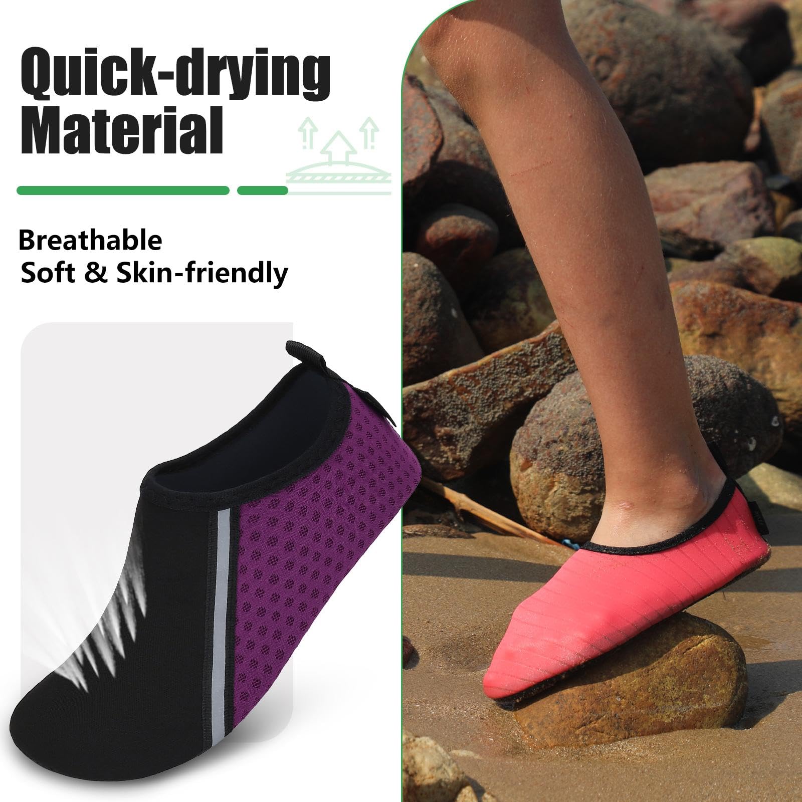 SAGUARO Scarpette da Scoglio Scarpe da Sport Acquatici, Unisex