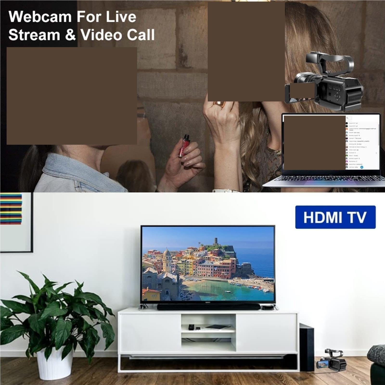 4k Für Vlog-Aufnahme, Nachtsicht-Kamera, Camcorder, Touchscreen, All-in-One