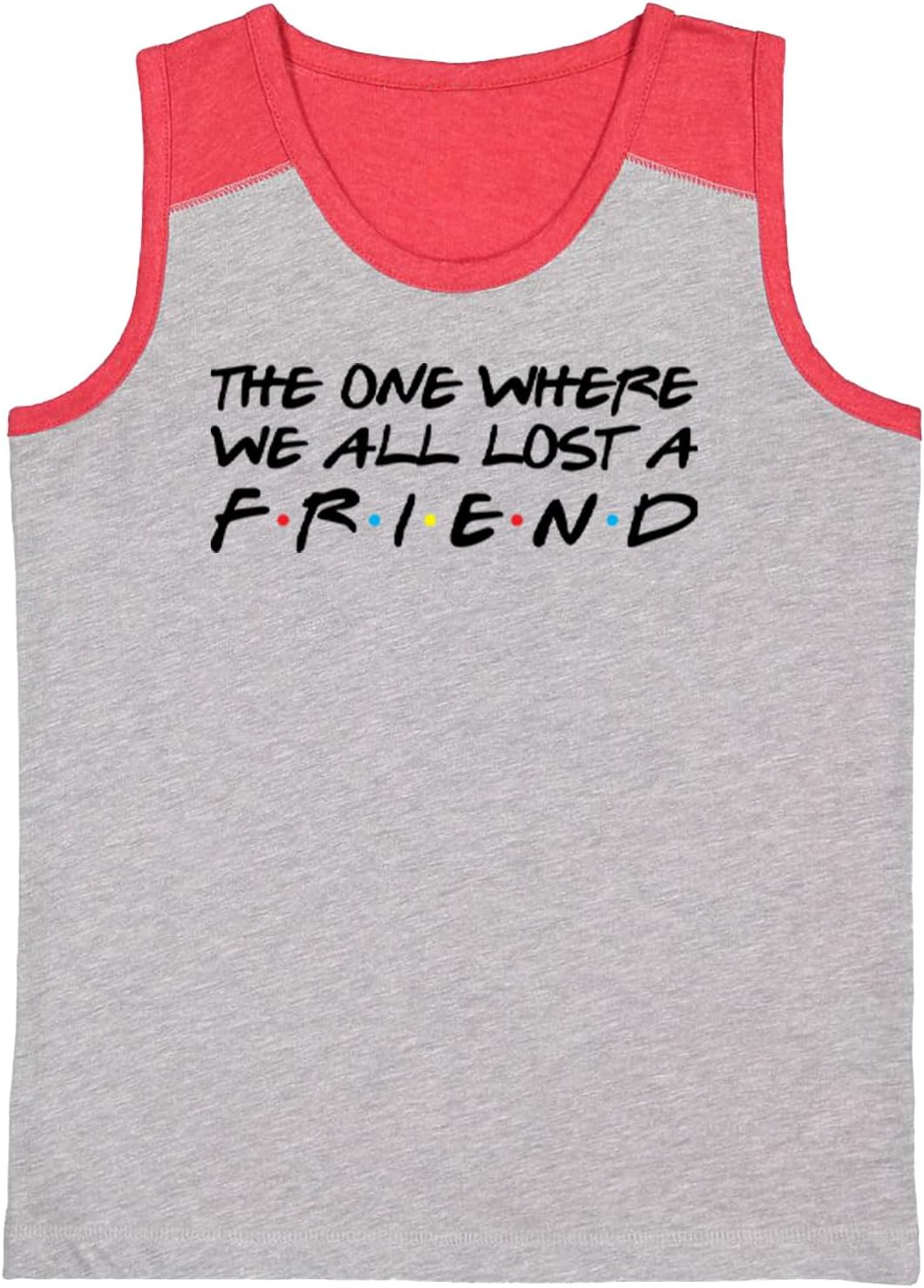 The One Where We All Lost A Friend - Youth Contrast Back Tank Top