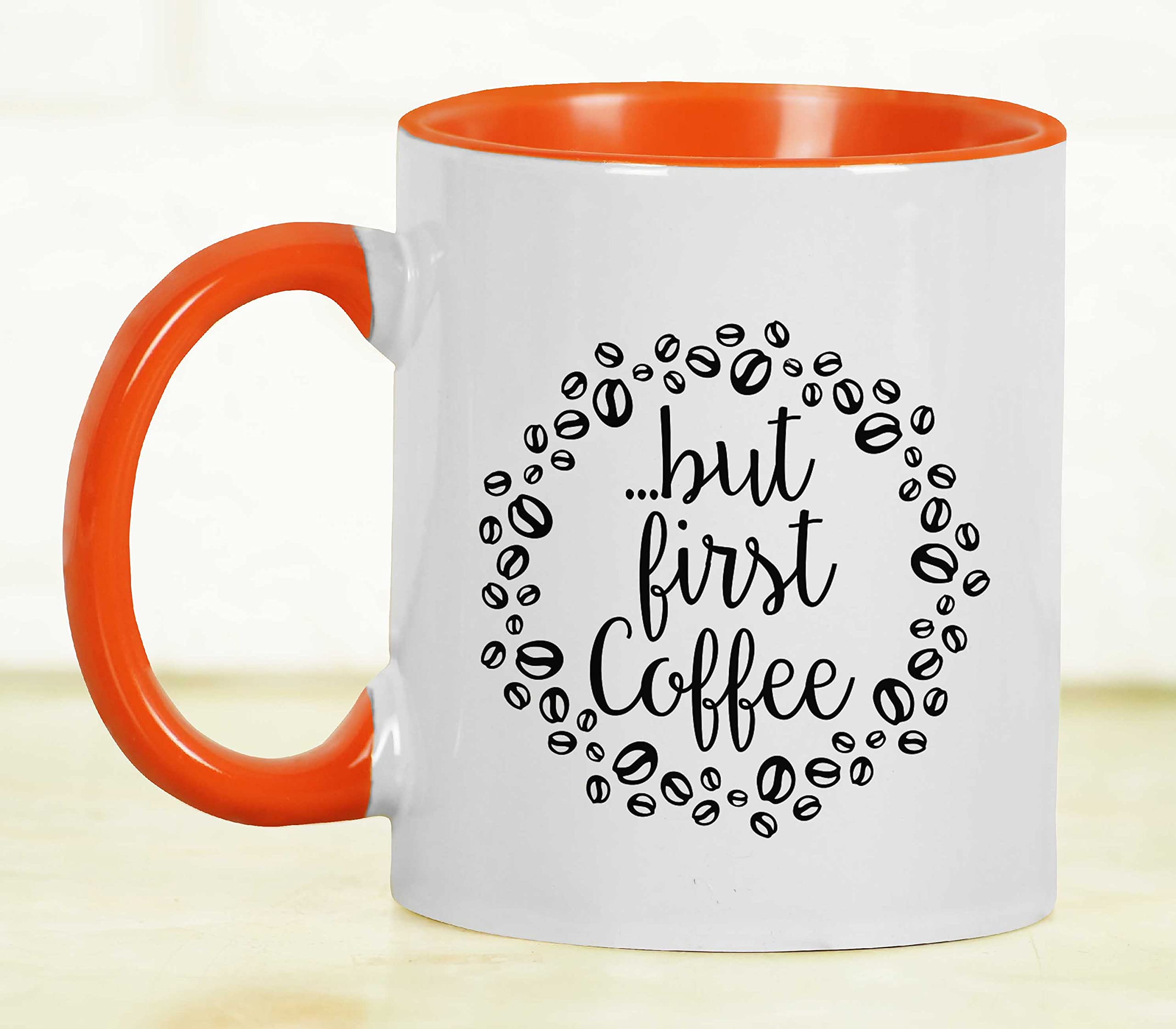 Amazon.com: Inkdotpot Enjoy Your Coffee 11 Oz Ceramic Coffee Mugs