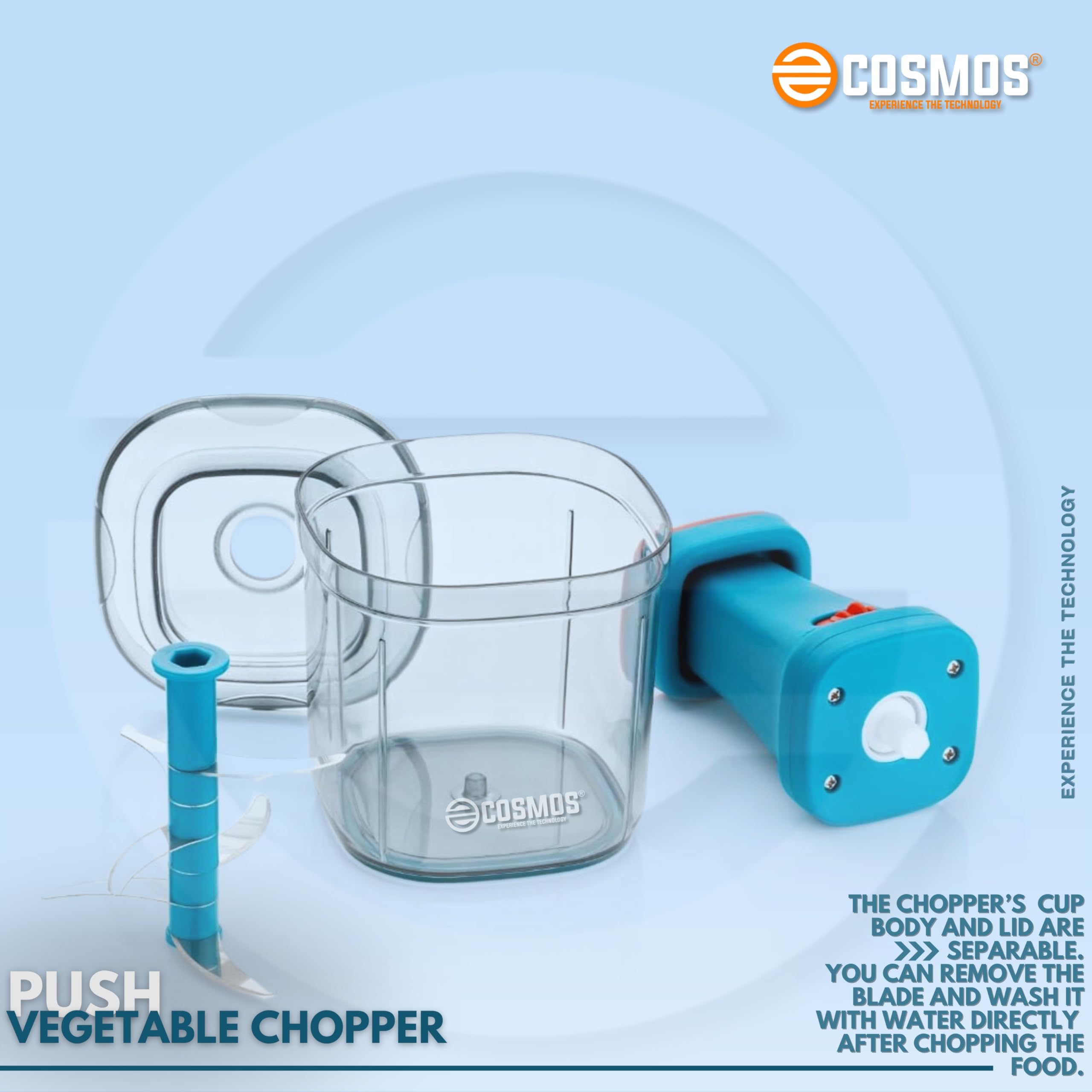 E-COSMOS Food Chopper - Stainless Steel Blade -7 E-COSMOS Food Chopper - Stainless Steel Blade -7