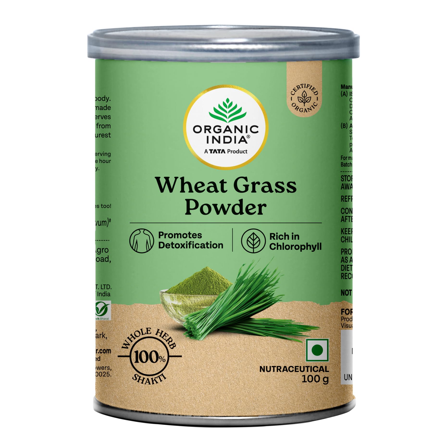 Organic India Wheat Grass powder- 100 g