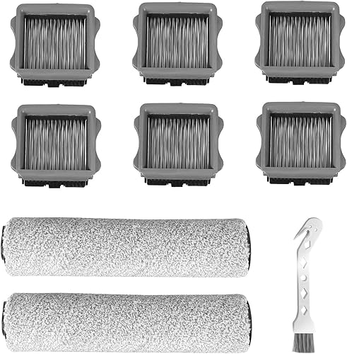 Brush Roll and Vacuum Filter, Compatible for TINECO IFLOOR, IFLOOR3, Floor One S3 Hardwood Floors Wet Dry Vacuum Cleaner Parts