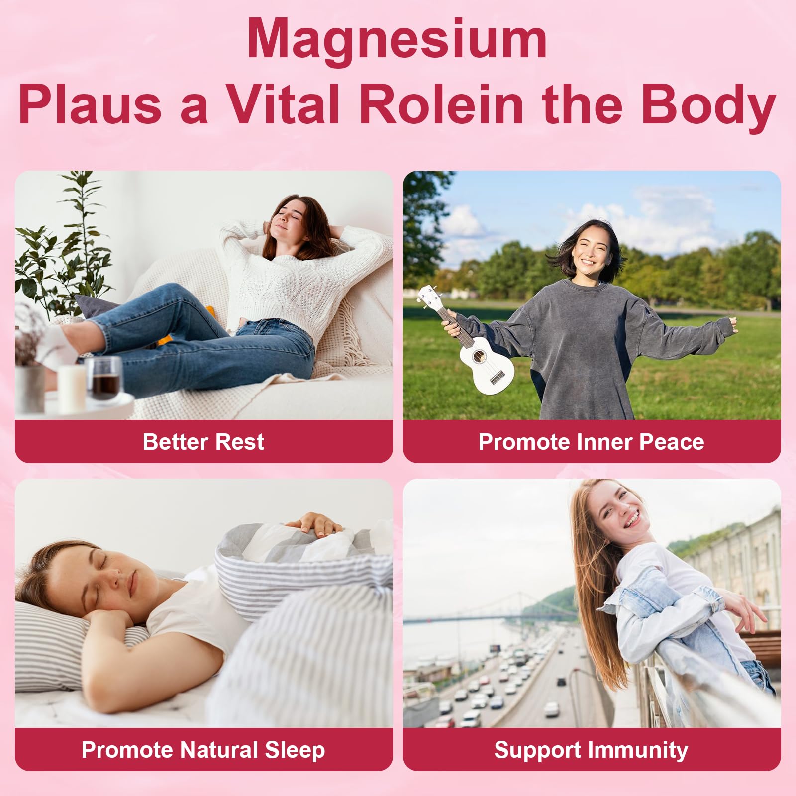 2 Packs Liposomal Magnesium Complex Gummies-as 12 Forms of Magnesium Citrate,Glycinate,Malate,Oxide,and More with Vitamin D3, B6,C, Ashwagandha & CoQ10 for Women and Men-Support Bone & Muscle 120 Cts — Amazon image 5