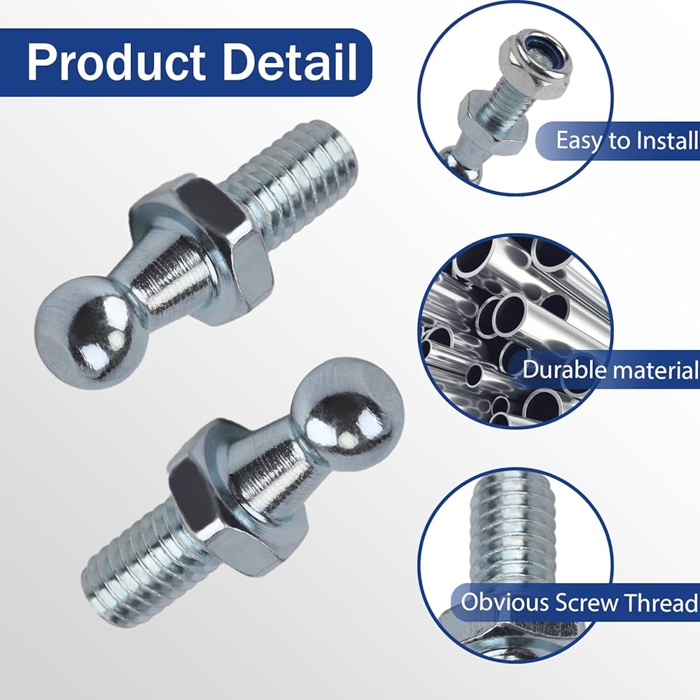 Amazon.com: Beneges 4 Pair 10mm Ball Studs with Hardware