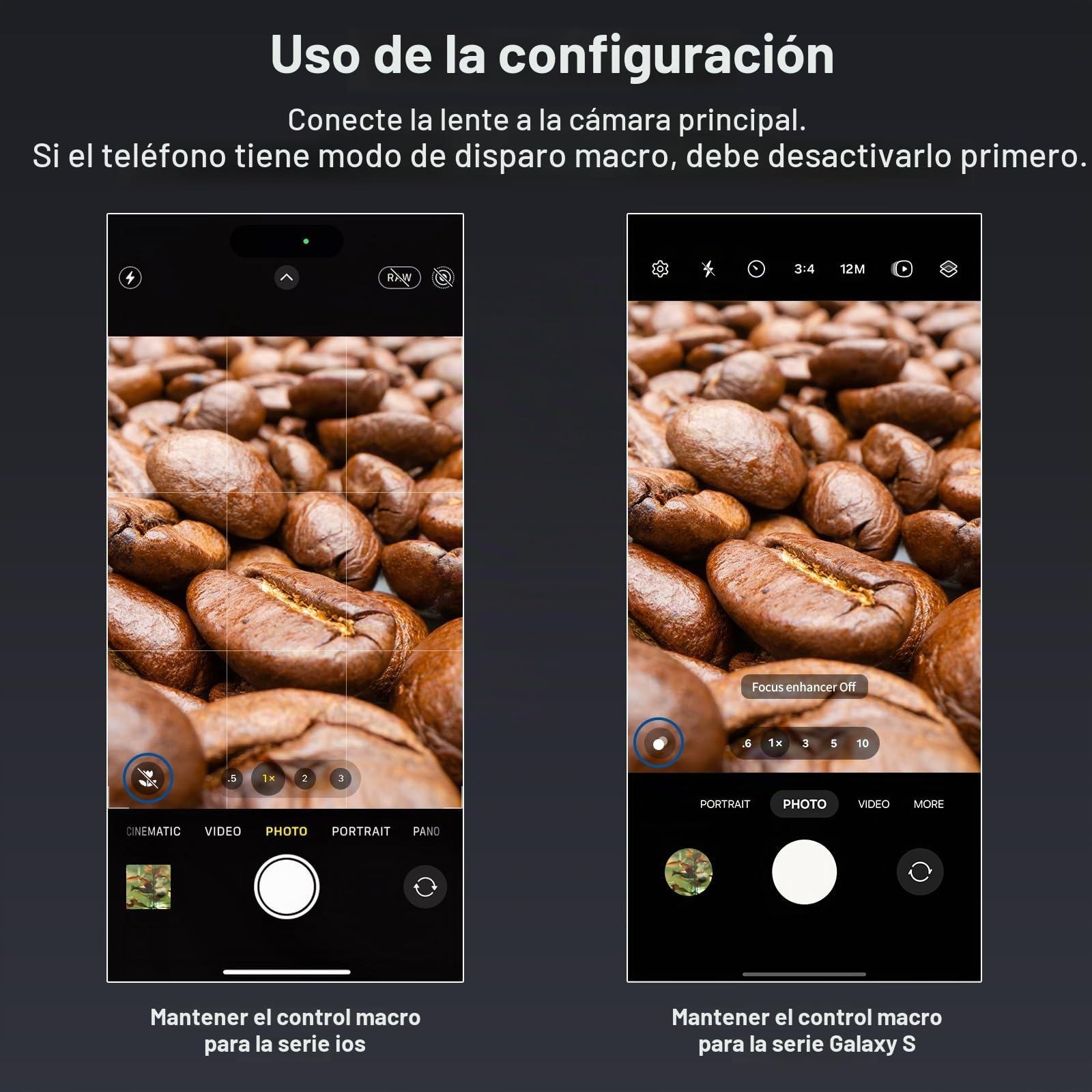 NEEWER 18mm Lente Sonda Macro 2X con 17mm Rosca para Grabación Teléfono Móvil, para NEEWER Jaula de Teléfono/Funda de Teléfono con Adaptador de Lente de 17mm Compatible con iPhone Samsung, LS-51