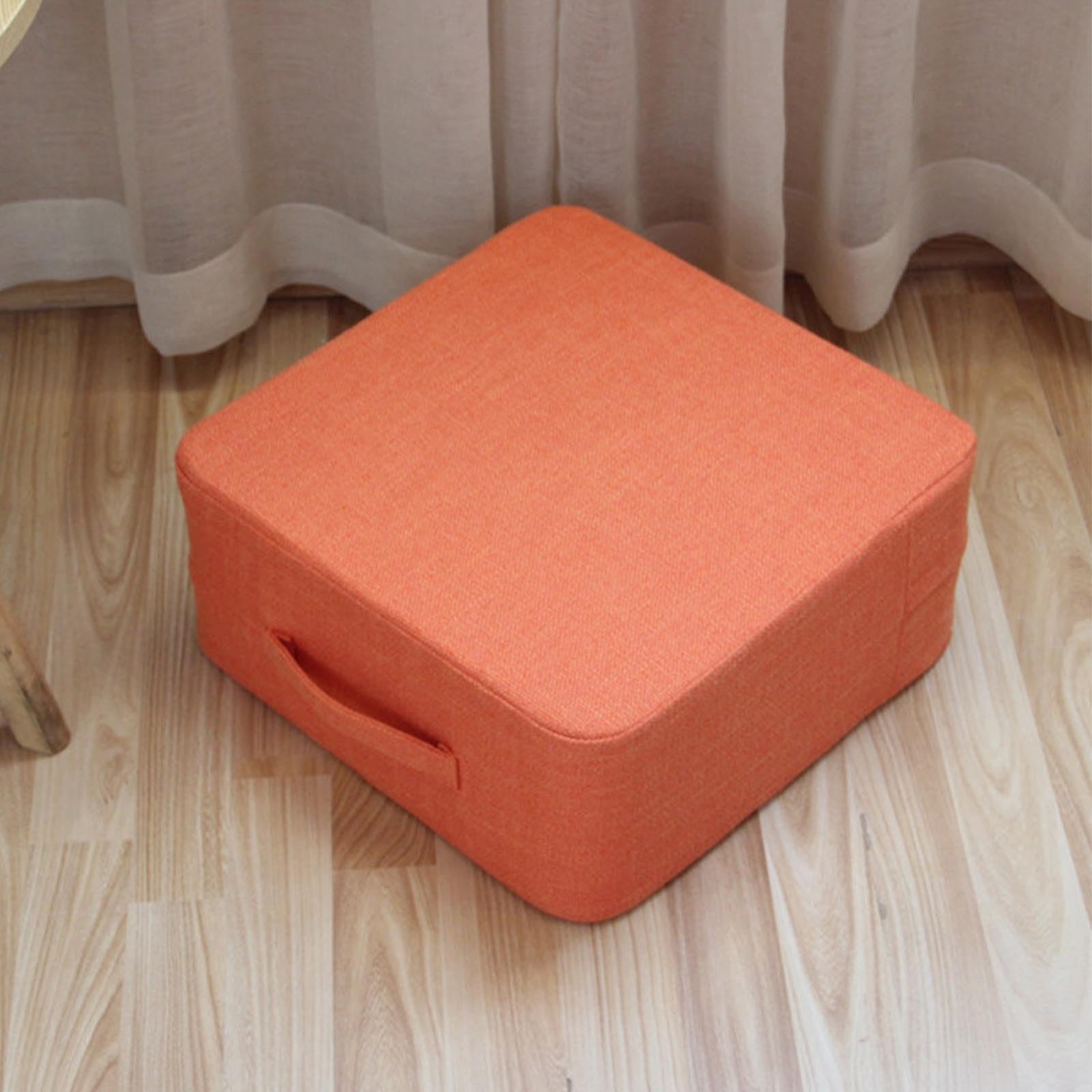 Coussin de sol de salon haut de gamme 40x40x18 cm capitonné modèle #6