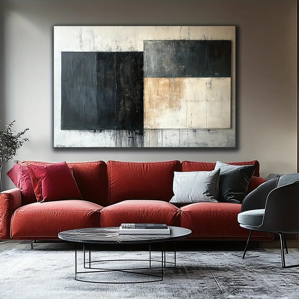 IHHGNB 1pc Artwork Completely Elegant and Simple Abstract Painting Modern Painting Pictures for Bedroom Wall Decor(50x70cm(20x28in)/No frame)