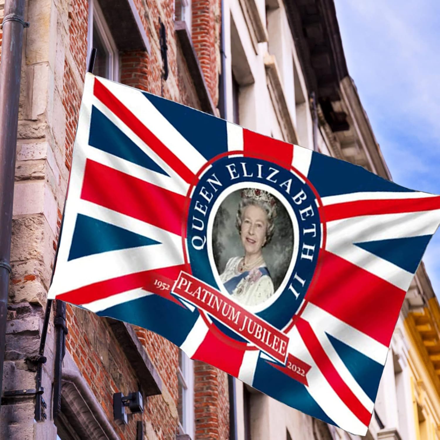 Buy Queen Platinum Jubilee Flag,Platinum Jubilee Flag,Jubilee Flag,70th