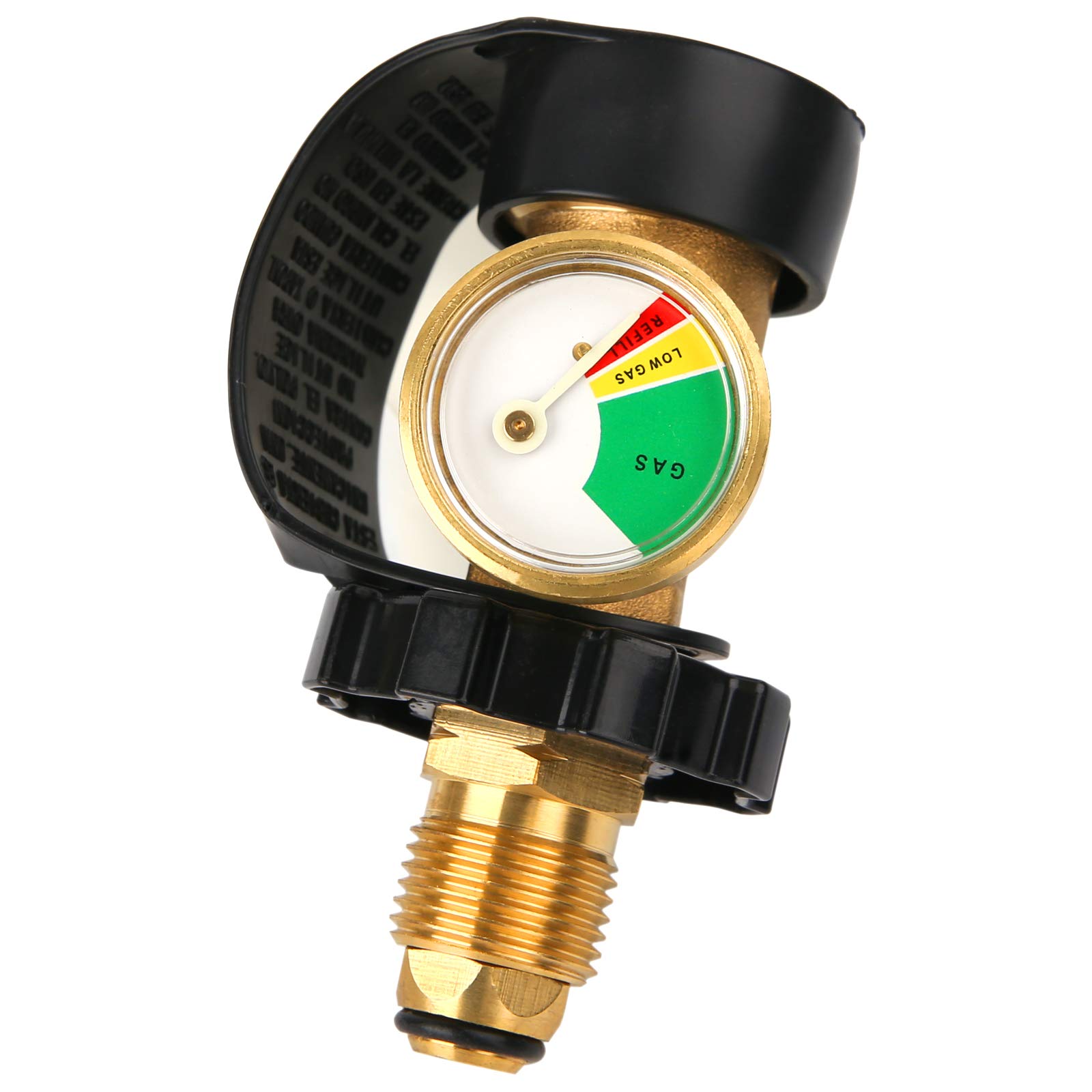Uniwersalny adapter zbiornika propanu POL z manometrem konwertuje POL na QCC1, wskaźnik poziomu napełnienia, miernik ciśnienia gazu do kampera, cylinder, grill gazowy do grilla, grzejnik