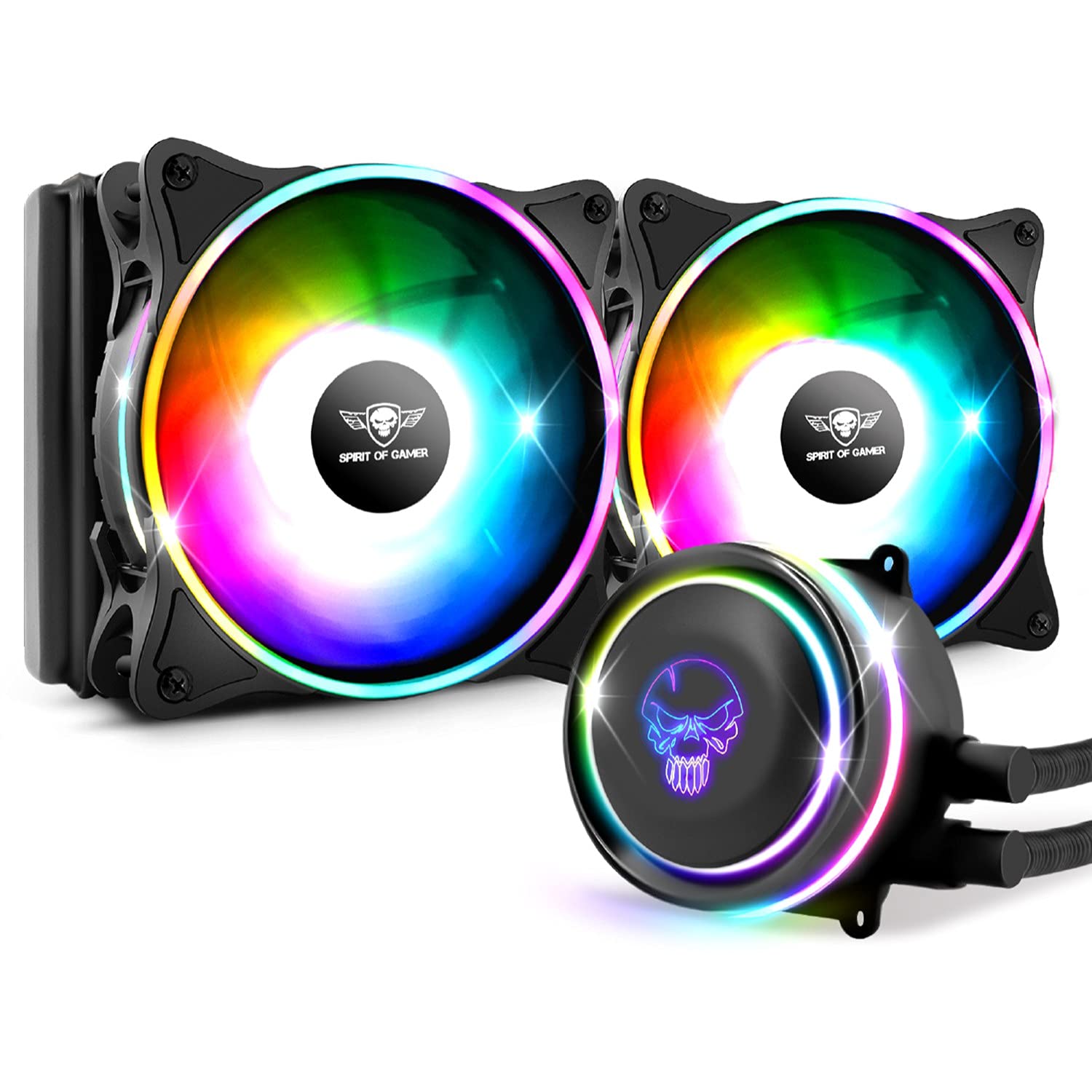 Buy nsk 240mm PWM Spirit of Gamer CPU Liquid Cooling Kit with ARGB LED Lighting Online at
