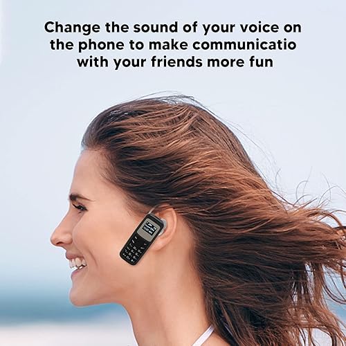 Miniatura 3 de Mini teléfono móvil, teléfono móvil pequeño desbloqueado Bluetooth auricular 0.66 pulgadas Bluetooth Dialer con gancho para la oreja Soporte SIM MP3