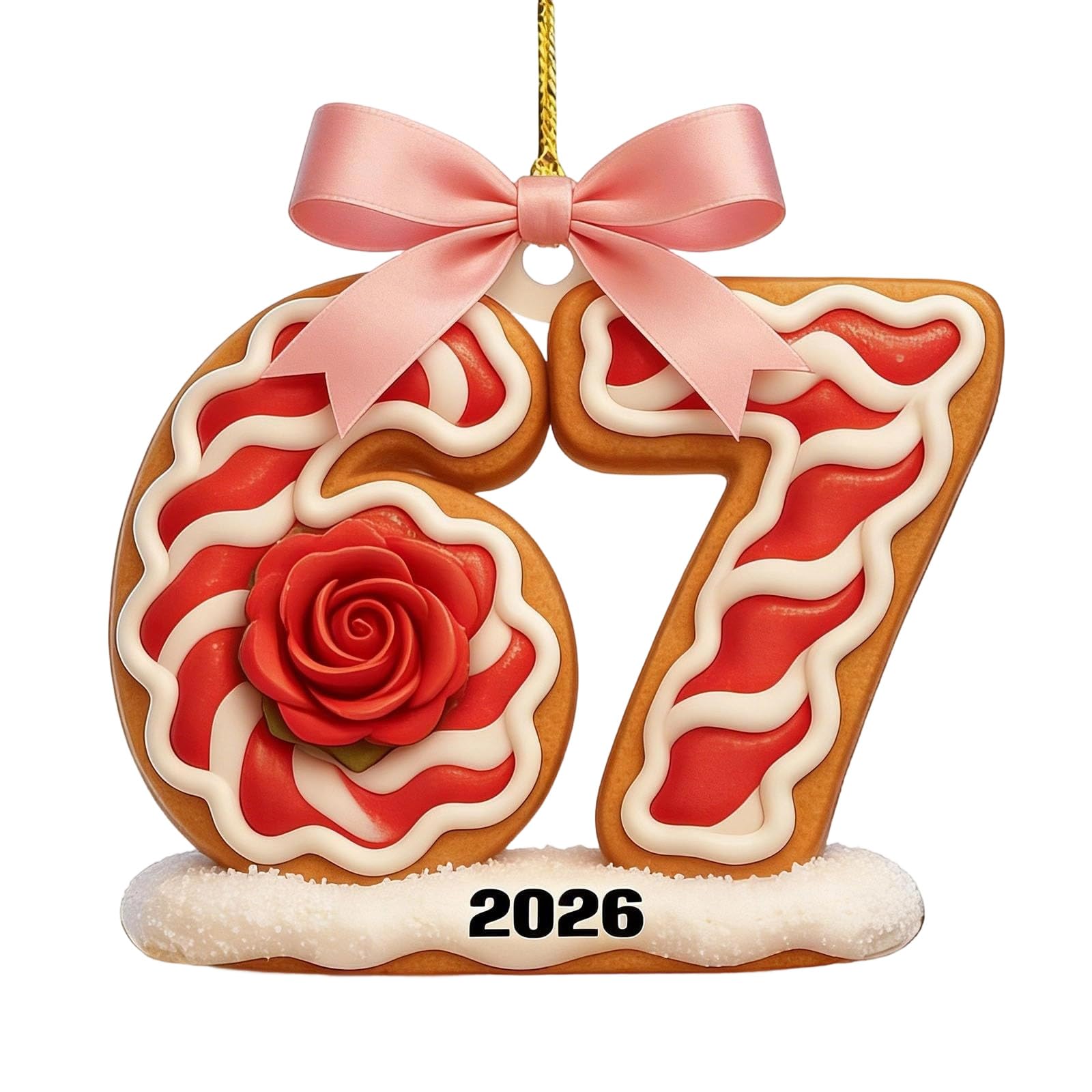 Number Ornament Shatterproof Valentines Tree Decoration for Door Wall Tree Display Birthday Wedding Celebration Ornament