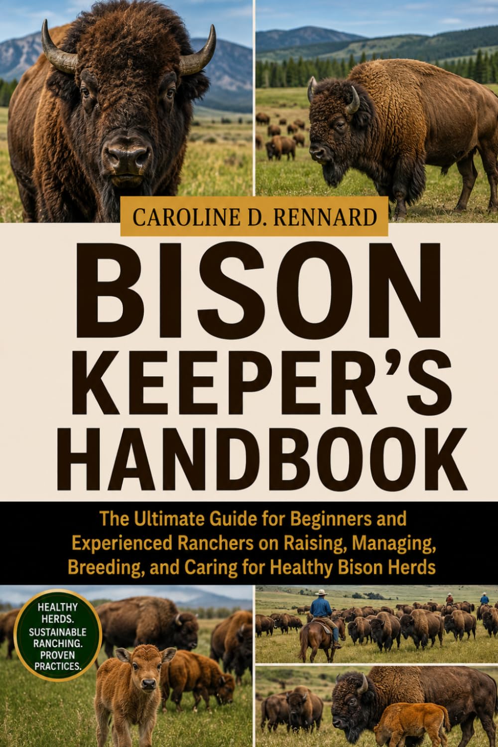 BISON KEEPER’S HANDBOOK: The Ultimate Guide for Beginners and Experienced Ranchers on Raising, Managing, Breeding, and Caring for Healthy Bison Herds